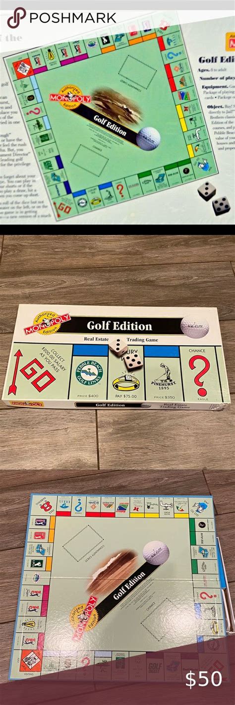 Hasbro Monopoly Golf Edition Rare Monopoly Hasbro Rare