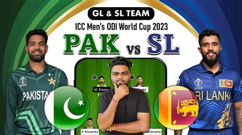 Pak Vs Sl Dream11 Team Pakistan Vs Sri Lanka Prediction 2023 Pak Vs