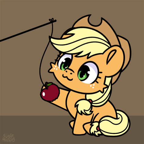 3333347 Safe Artistsugar Morning Applejack Earth Pony Pony G4