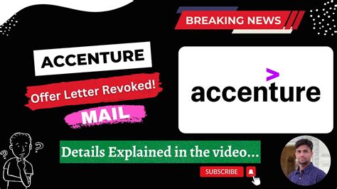 Accenture Offer Letter Revoke Accenture Fired Employees Accenture