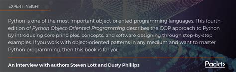 Python Object Oriented Programming Fourth Edition Build Robust And