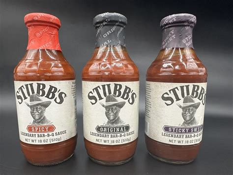 Stubb S Legendary Bar B Q Sauce Ounce Glass Bottle Choose Your