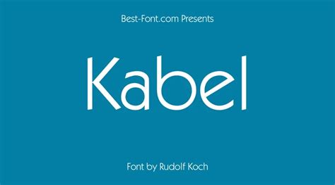 Kabel Font Free Download