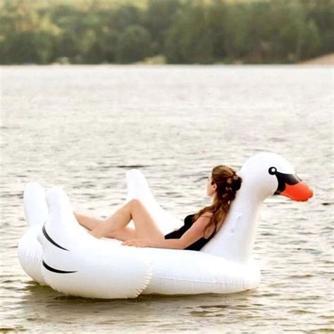 Swimline Giant Swan 75 Inflatable Ride On Pool Float 90621 Ez Pool And Spa Supply