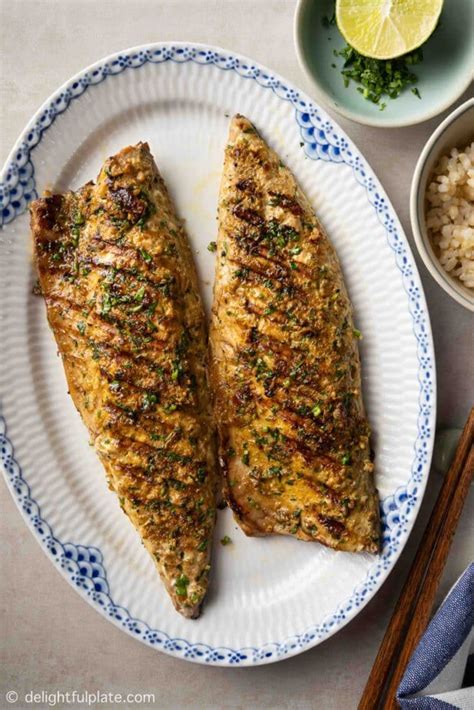 Easy Grilled Mackerel Fillets Air Fryer Adaptable Delightful Plate