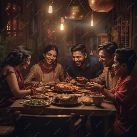 Premium Photo | Depict a family or group of people gathered around a