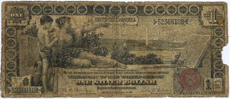 Silver Certificate Education Note Oversize Dollar Fr Us