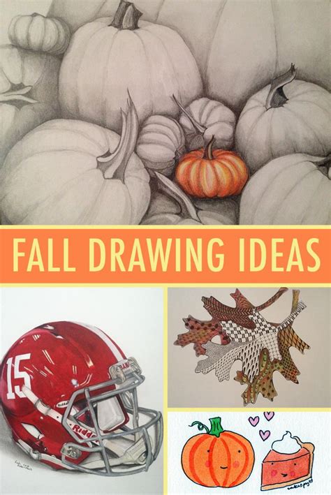 Express Your Creativity Fall Drawings Pumpkin Drawing