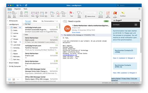 Outlook 2016 On Mac Outlook 365 And Sugar Integration