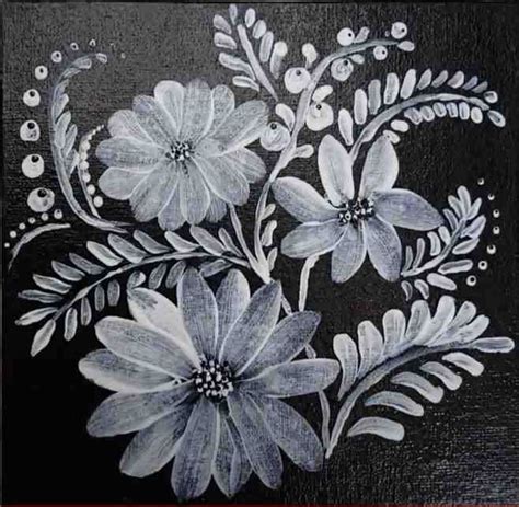 Easy Black Canvas Painting Ideas For You Acrylic Painting School