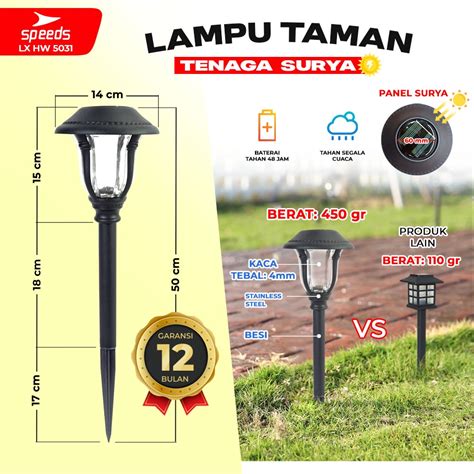 Jual Speeds Lampu Taman Praktis Tenaga Surya Matahari Lampu Tancap Lampu Hiasan Taman Outdoor