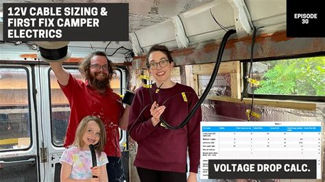 Simple 12v Dc Cable Sizing And Van Electrics First Fix Mercedes Vario Camper Conversion Ep 30