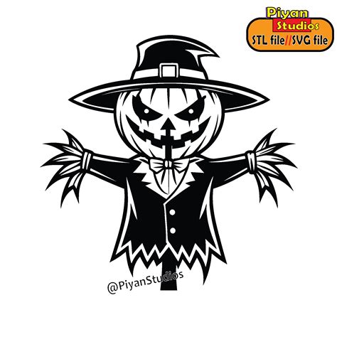 Archivo Stl Halloween Scarecrow Svg Stl Svg Modelo Para Descargar