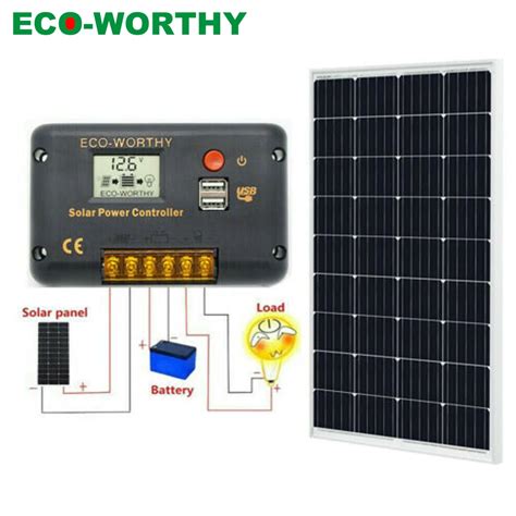 Ecoworthy 120w 240 Watts Solar Panel 18v Volt Mono Off Grid Battery Charge Solar Energy System