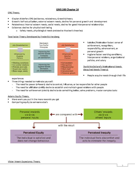 GMS 200 Chapter 14 - Lecture notes 14 - 2 GMS 200 Chapter 14 ERG Theory
