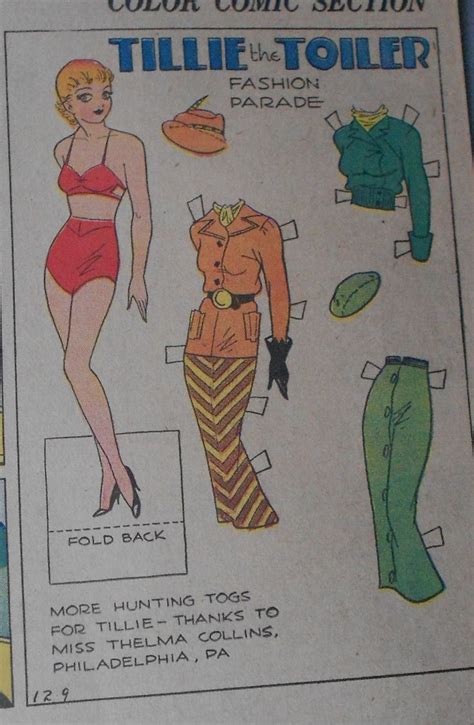 Tillie the Toiler 12-9-34 From Ebay Strips Fashion, Vintage Paper Dolls, Keene, Paperdolls ...