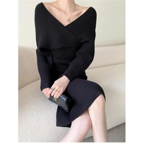 Urban Chic Knits Slouchy Cozy In Roomy Knit Dresses