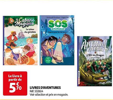 Promo Livres D Aventures Chez Auchan Icatalogue Fr