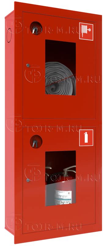 Шкаф пожарный ШПК-320 ВОК в Москве, встроенный открытый противопожарный ...