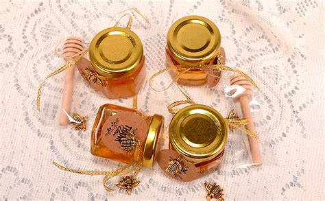 Amazon Ahhute Pack Mini Honey Jars With Dipper Glass Honey