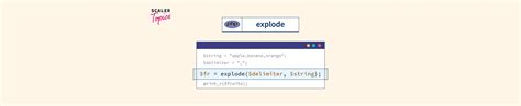 PHP Explode Function Scaler Topics