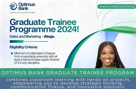 Optimus Bank Graduate Trainee Program 2024 Igniting Careers In Abuja Scholars World