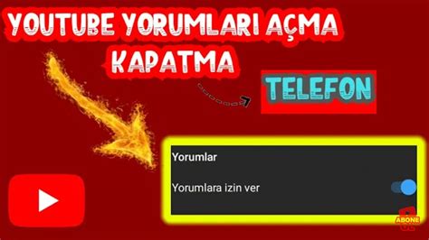 YOUTUBE YORUMLAR NASIL AÇILIR VE PROFİL KOYULUR YouTube