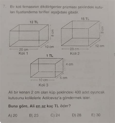 ben cevabı 24 buldum ama A ymis açıklayarak çözümüyle anlatabilir