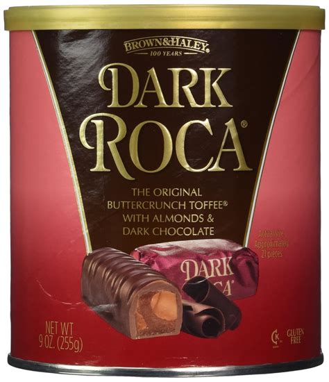 Amazon.com : Brown & Haley Almond DARK ROCA Canister, Individually