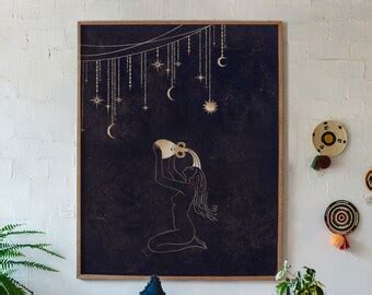 Naked Woman Poster Etsy