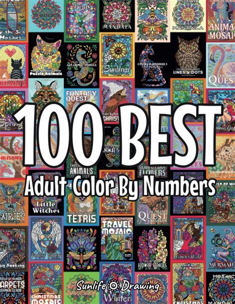 100 Best Adult Color By Numbers The Best Designs From Sunlife Drawing Color By Number Coloring