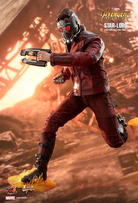 STAR LORD TH SCALE FIGURE MMS AVENGERS INFINITY WAR HOT TOYS Cawette Jones