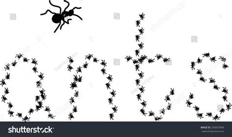 Marching Ants Text Stock Vector (Royalty Free) 293870948 | Shutterstock