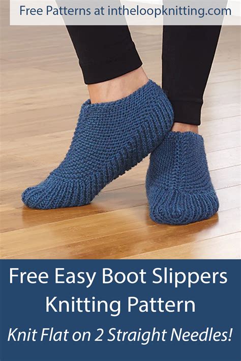 Easy Slipper Knitting Patterns In The Loop Knitting