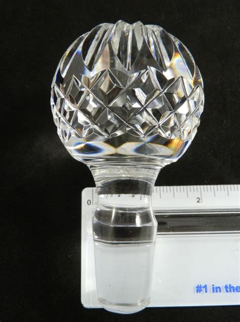 Waterford Crystal Decanter Stopper Only Colleen Lismore Spirit Ships