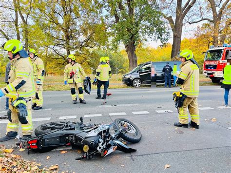 Schwerer Unfall Zwei Motorräder beteiligt Update