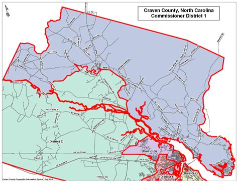 Commissioners' District Maps | Craven County