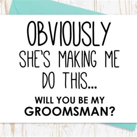 Funny Groomsman Card Groomsman Proposal Card Best Man - Etsy