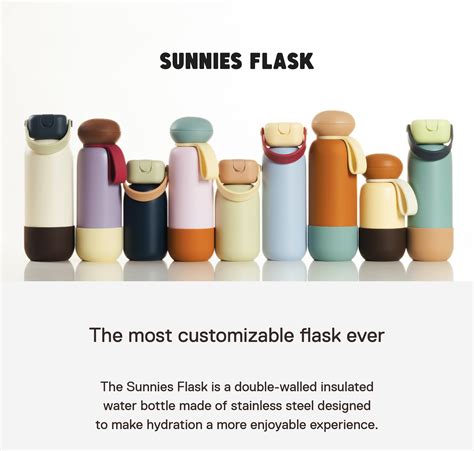 Sunnies Flask Oz Bottle Customizable Insulated Water Tumbler For Hot And Cold Shopee