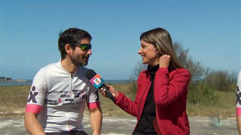 Daniel Davrieux atleta no vidente se prepara para un triatlón y una