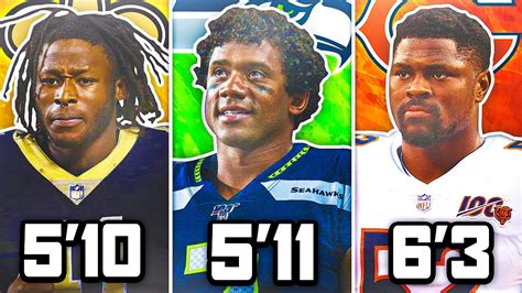 Greatest Nfl Player From Each Height Youtube