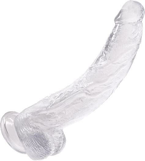 Strong Suction Cup Transparent Dildo Thesextoysindia