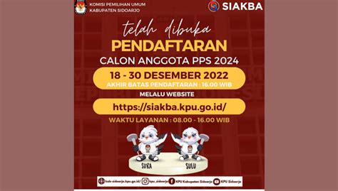 KPU Sidoarjo Umumkan Perubahan Jadwal Pendaftaran PPS Untuk Pemilu 2024