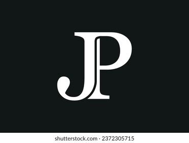 Elegant Initial Letter Jp Pj Logo Stock Vector Royalty Free