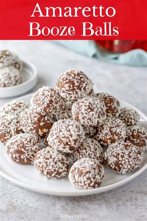 Booze Balls Amazing Amaretto Balls Dishes Delish