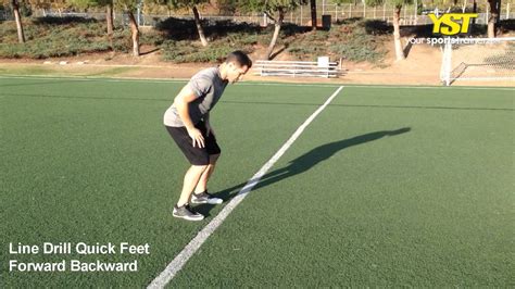 Line Drill Quick Feet Forward Backward Youtube