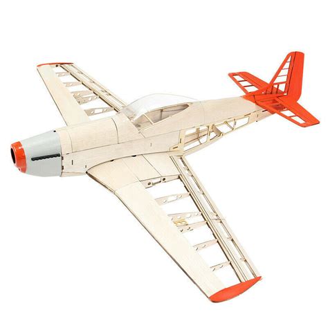 Upgraded P51 RC Laser Cut Plane Balsa Wood Model Airplane Kit Wingspan