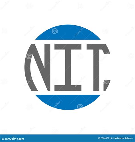 Nit Letter Logo Design On White Background Nit Creative Initials