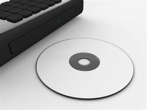 Disc and Laptop tray stock illustration. Image of drive - 16401352