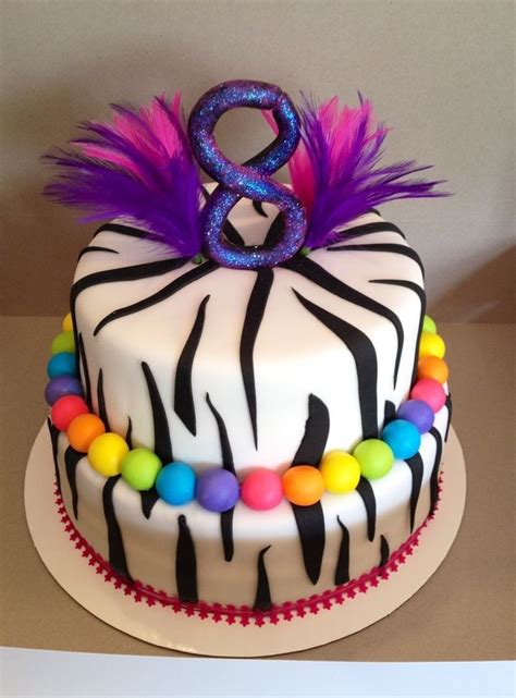 Birthday Cake For 10 Year Old Girl Zebra Birthday Cake — Childrens